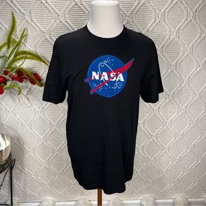 NWT SOUTH POLE‎ | NASA Logo Graphic Men's Cotton T-Shirt Black L